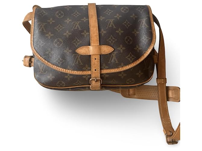 Louis Vuitton Saumur 30 Marrone - vista 4