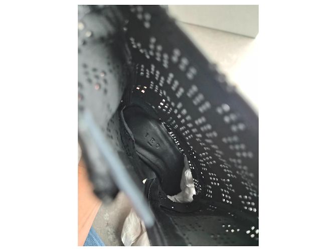 Botas Iro de cuero negro perforado - vista 7