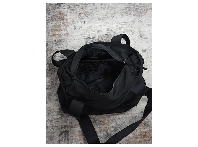 Borsa Prada Nylon con logo triangolare Nero - vista 9