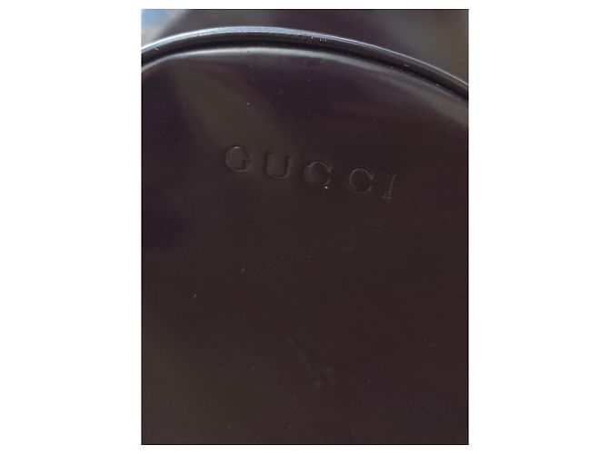 Gucci Vintage Bamboo Leder-Rucksack Lila - Ansicht 2