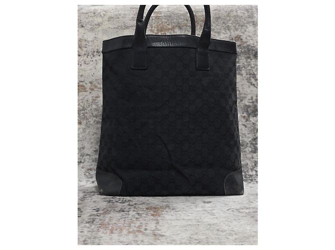 Borsa Tote Gucci GG Supreme Nera Nero - vista 4