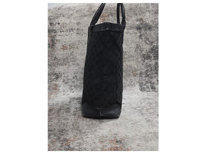 Borsa Tote Gucci GG Supreme Nera Nero - vista 5