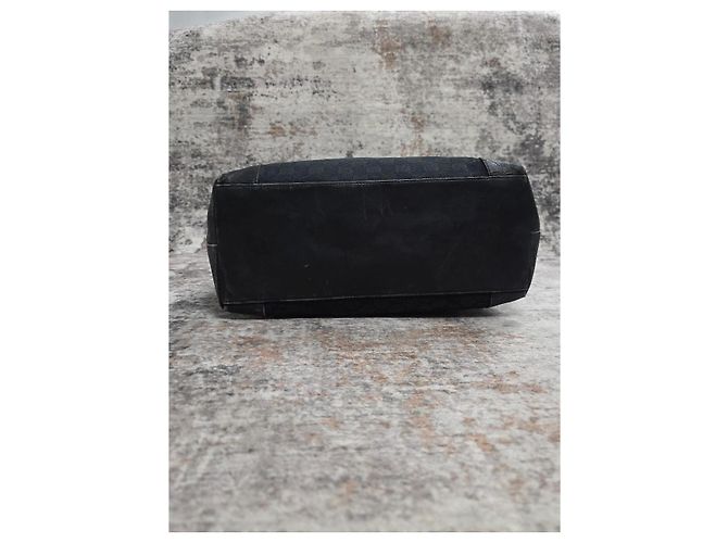 Borsa Tote Gucci GG Supreme Nera Nero - vista 6