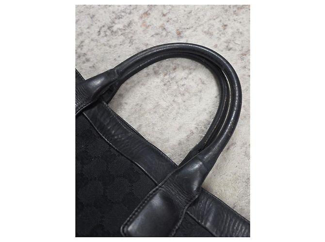 Borsa Tote Gucci GG Supreme Nera Nero - vista 7