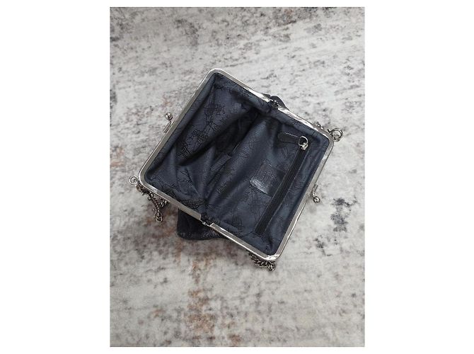 Borsa Vivienne Westwood Granny Blu Navy - vista 7