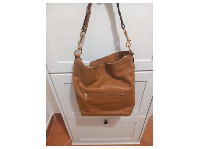 Borsa a tracolla Coach in pelle marrone - vista 2