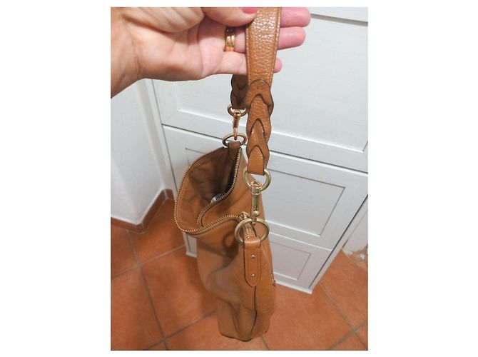 Borsa a tracolla Coach in pelle marrone - vista 3