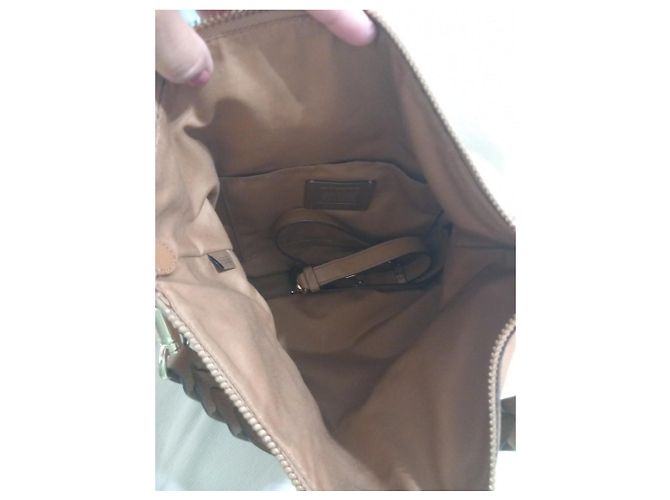 Borsa a tracolla Coach in pelle marrone - vista 4
