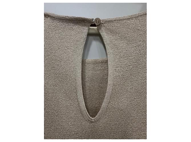 Zapa Paris goldener Metallic-Strickpullover - Ansicht 5