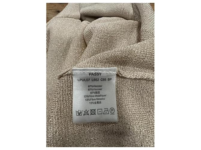 Zapa Paris goldener Metallic-Strickpullover - Ansicht 7