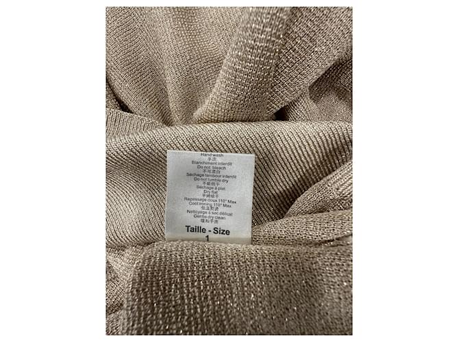 Zapa Paris goldener Metallic-Strickpullover - Ansicht 8