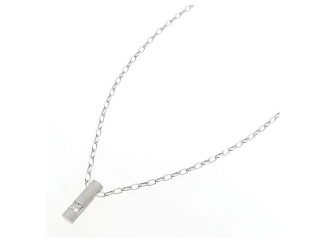 Autre Marque Collana in oro bianco Au750 e diamanti Argento - vista 2