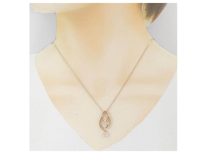 Autre Marque Collana Au750 2way Diamanti Rosa - vista 7