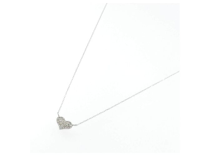 Autre Marque Collana Cuore con Diamanti Au750 Argento - vista 2