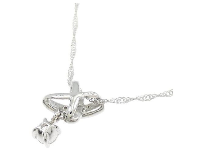 Autre Marque Collana in platino e diamanti Argento - vista 4