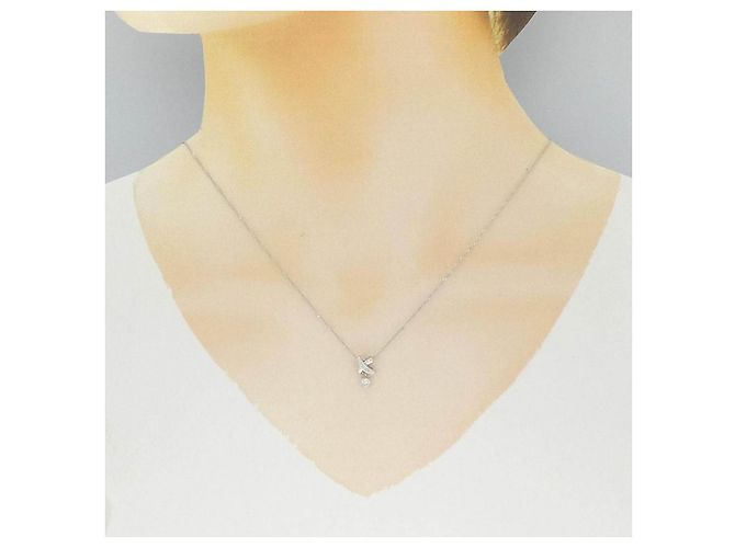 Autre Marque Collana in platino e diamanti Argento - vista 6