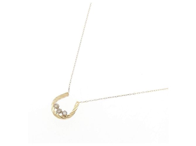 Autre Marque Collana Horseshoe Diamond Au750 D'oro - vista 2