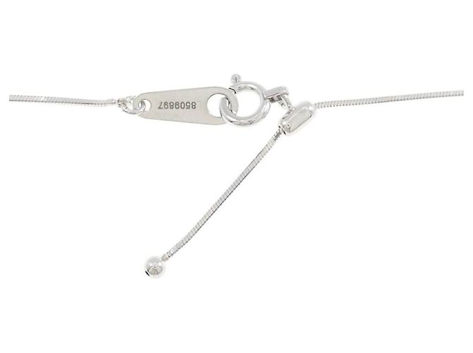 Autre Marque Collana in platino con tre diamanti Argento - vista 5