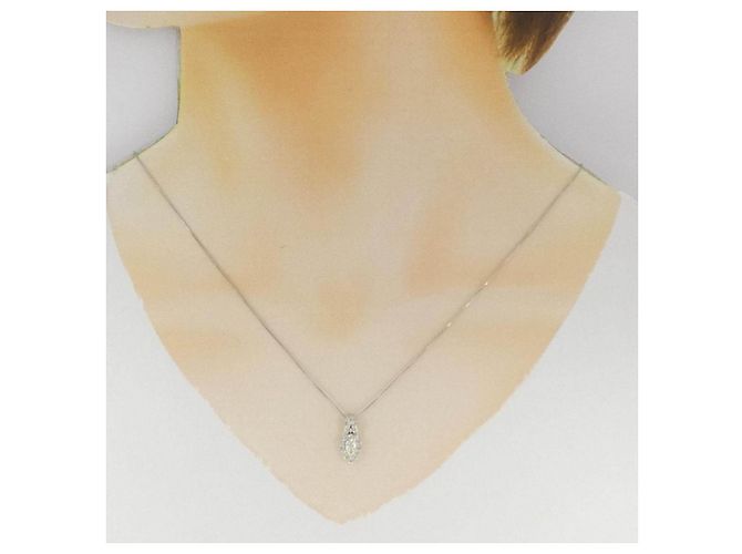 Autre Marque Collana di diamanti Pt900 Pt850 Argento - vista 6