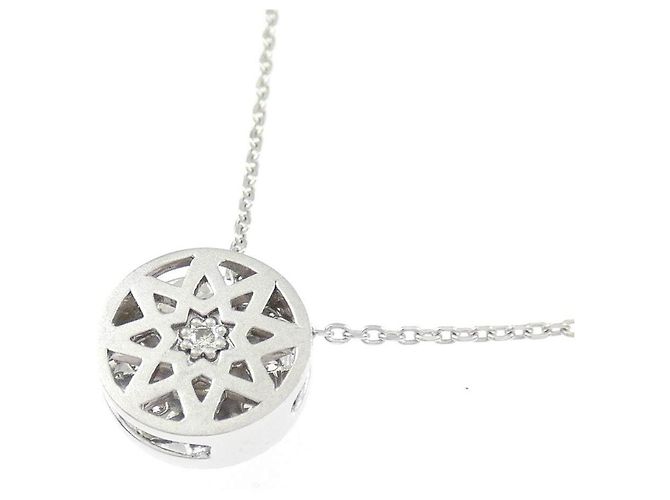 Autre Marque Collana in diamanti K10WG Argento - vista 4