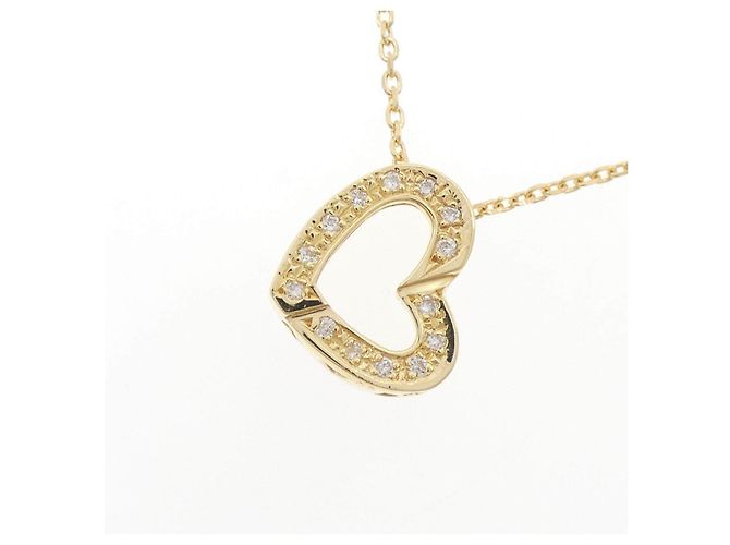 Autre Marque Collana Cuore con Diamanti Au750 D'oro - vista 3