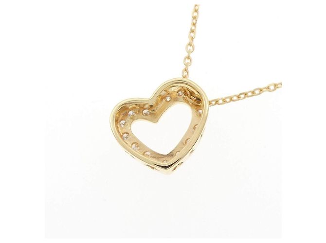 Autre Marque Collana Cuore con Diamanti Au750 D'oro - vista 4