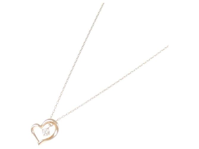 Autre Marque Collana Cuore con Diamanti Au750 Rosa - vista 2