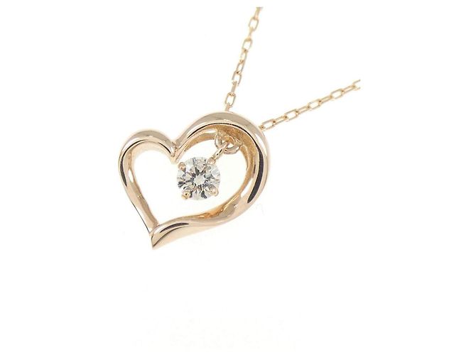 Autre Marque Collana Cuore con Diamanti Au750 Rosa - vista 3