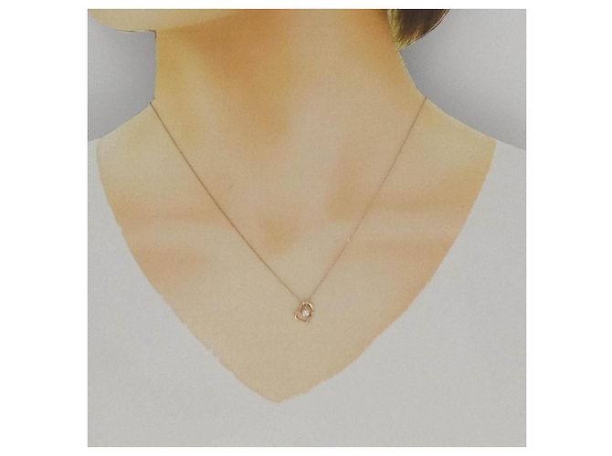 Autre Marque Collana Cuore con Diamanti Au750 Rosa - vista 6