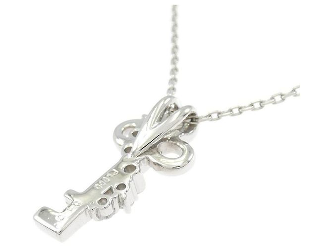 Autre Marque Collana in platino e diamanti Argento - vista 4