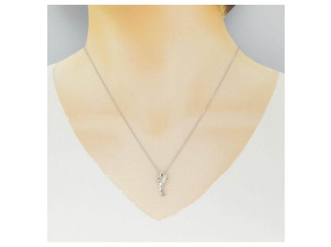 Autre Marque Collana in platino e diamanti Argento - vista 6