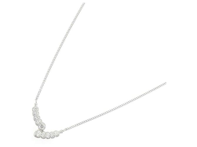 Autre Marque Collana di diamanti Pt900 Pt850 Argento - vista 2