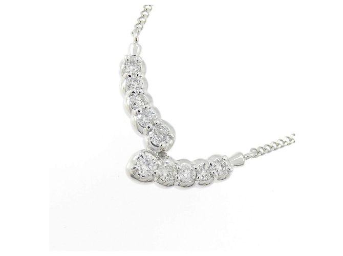 Autre Marque Collana di diamanti Pt900 Pt850 Argento - vista 3