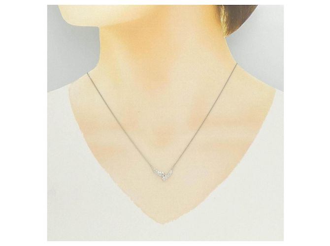 Autre Marque Collana di diamanti Pt900 Pt850 Argento - vista 6