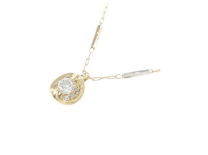 Autre Marque Collana di diamanti K10YG K10WG D'oro - vista 3