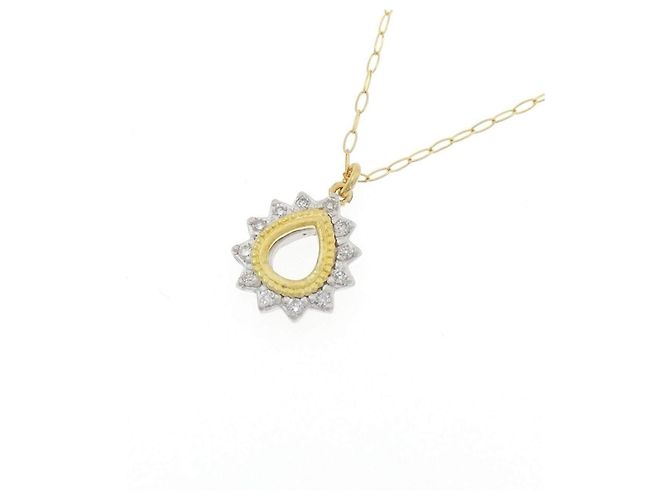 Autre Marque Collana di diamanti Au750 PT900 D'oro - vista 3