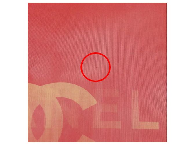 Borsa a tracolla Chanel Hologram Chain Borsa a tracolla in vinile Rosso - vista 11