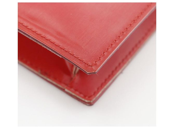 Borsa a tracolla Chanel Hologram Chain Borsa a tracolla in vinile Rosso - vista 5