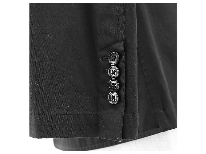 Chaqueta de gabardina de algodón Hermès 2023SS Negro - vista 16