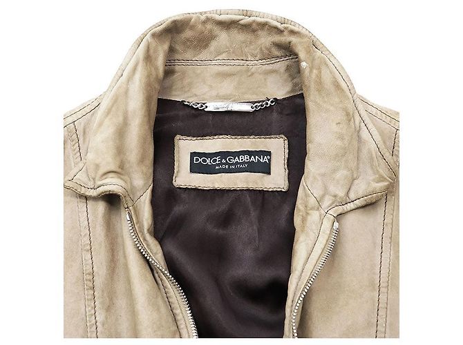 Dolce & Gabbana Dolce&Gabbana Lammlederjacke Beige - Ansicht 2