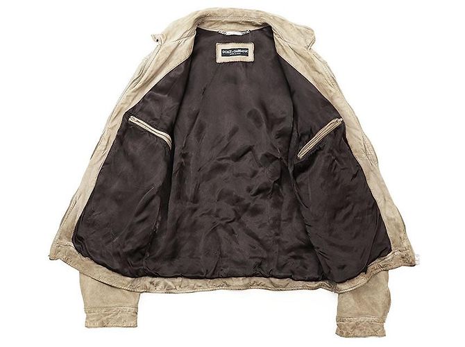 Dolce & Gabbana Dolce&Gabbana Lammlederjacke Beige - Ansicht 8