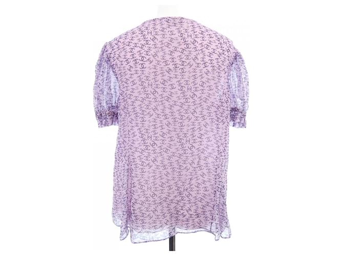 Top de seda Chanel Rosa - vista 2