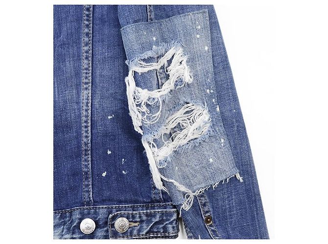 Autre Marque Chaqueta de denim elástico DSQUARED2 Azul - vista 16