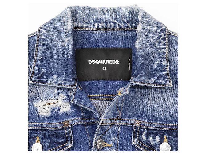 Autre Marque Chaqueta de denim elástico DSQUARED2 Azul - vista 2