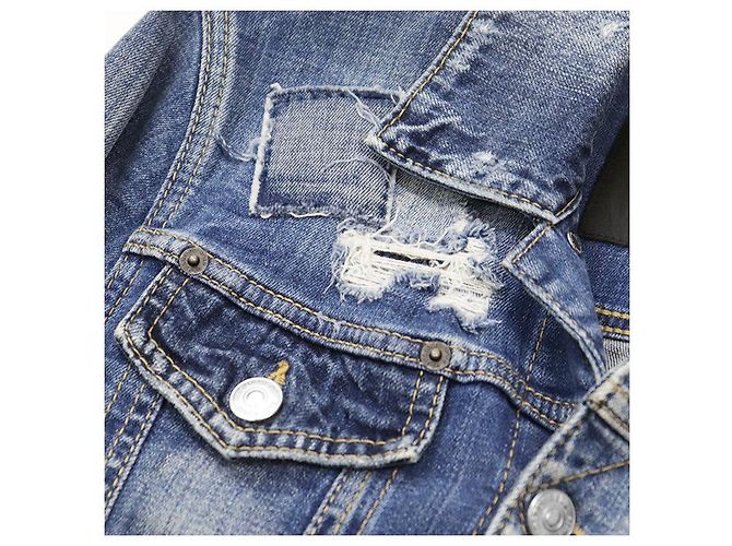Autre Marque Chaqueta de denim elástico DSQUARED2 Azul - vista 3
