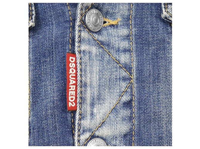 Autre Marque Chaqueta de denim elástico DSQUARED2 Azul - vista 4
