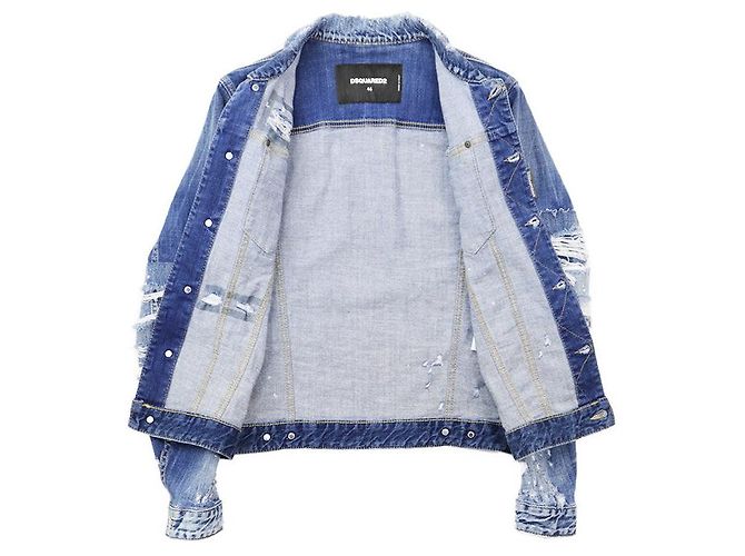 Autre Marque Chaqueta de denim elástico DSQUARED2 Azul - vista 6