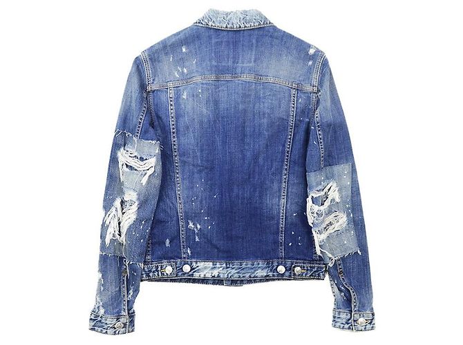 Autre Marque Chaqueta de denim elástico DSQUARED2 Azul - vista 7