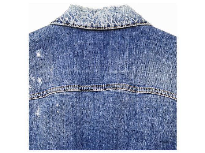 Autre Marque Chaqueta de denim elástico DSQUARED2 Azul - vista 8