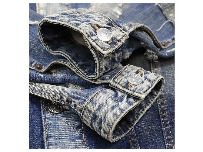 Autre Marque Chaqueta de denim elástico DSQUARED2 Azul - vista 9